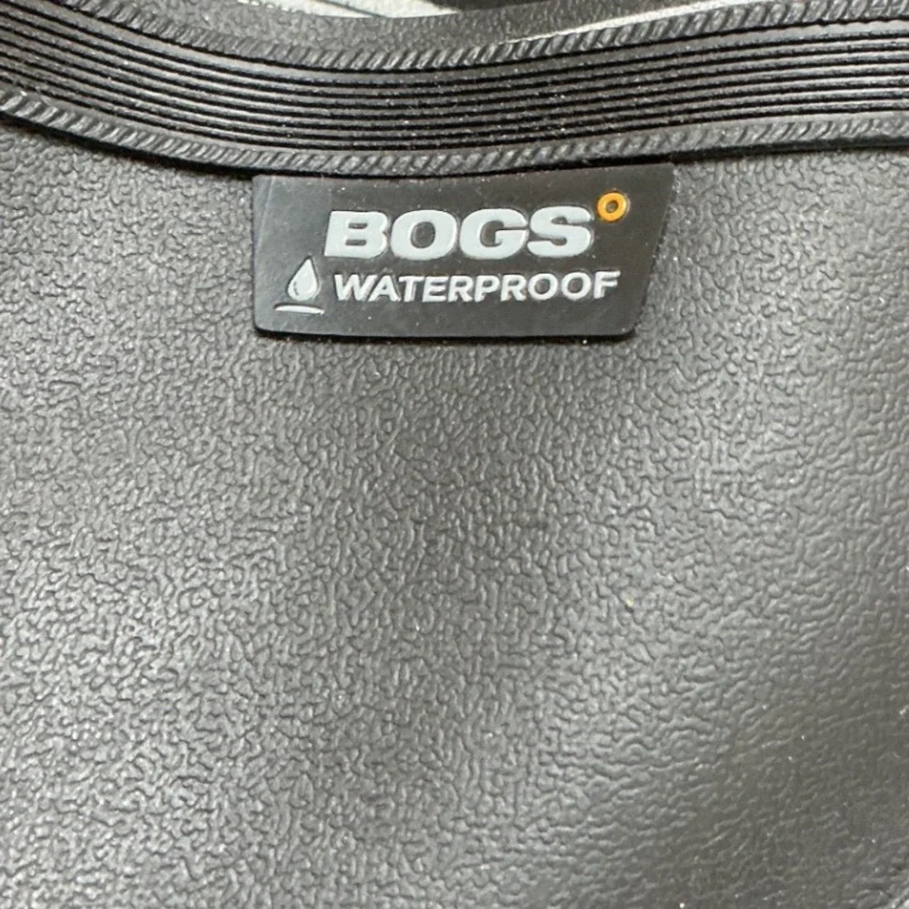 Bogs Overshoe Zip CT‎ Waterproof Boots Black Orange Size 9 New Without Tags